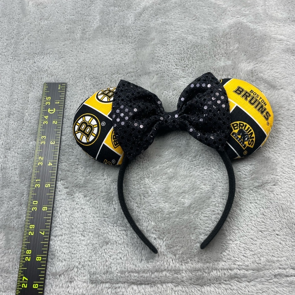 Disney Boston Bruins NHL Sequin Ears Headband Adult Size - Picture 5 of 6